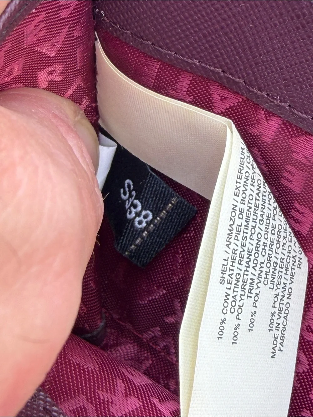 kate spade Zip-Around Wallet in Burgundy with Gold Hardware